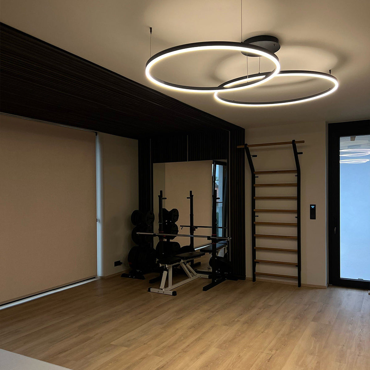 Suspension LED Ring 2 anneaux décalés