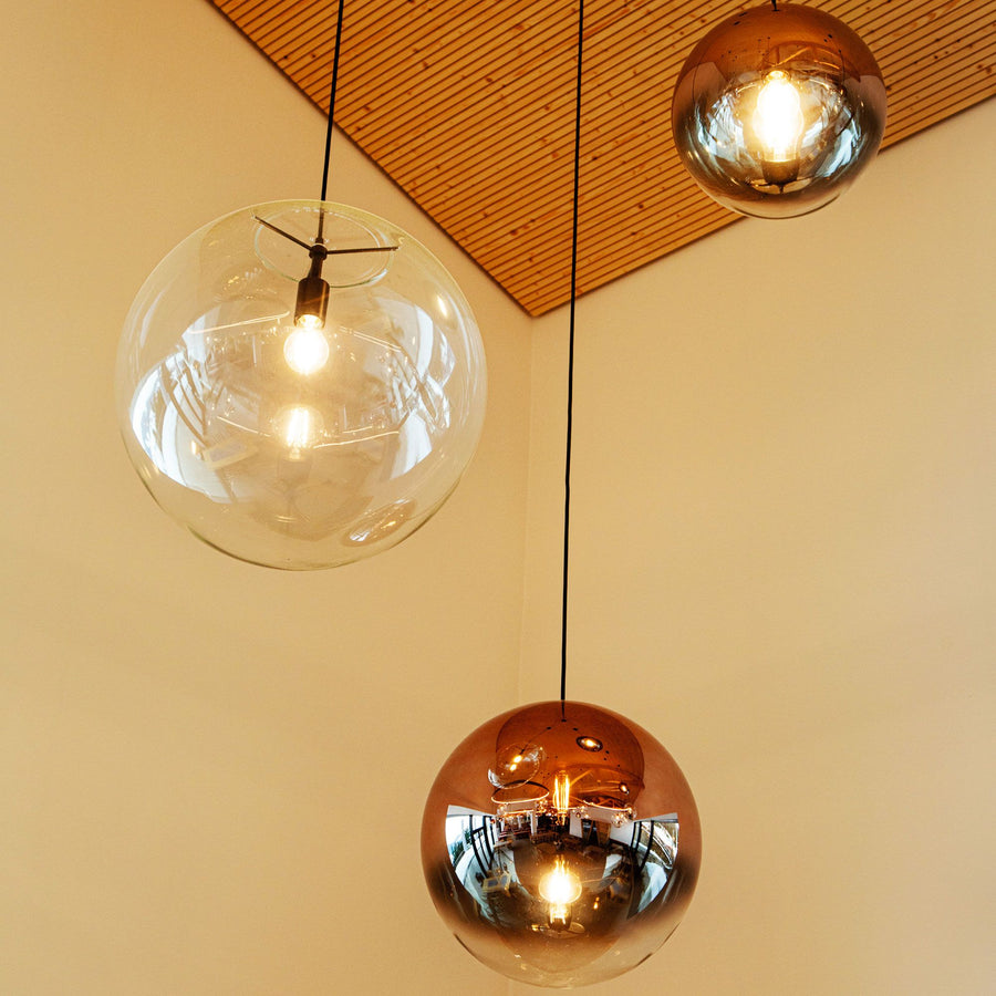 Suspension grande hauteur Orb 3 lumières