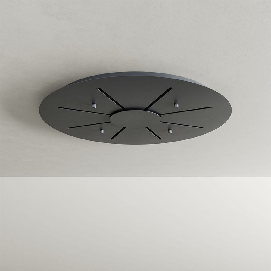 Suspension de table LED Santa Air 8 lumières, rosace Ø 80 cm