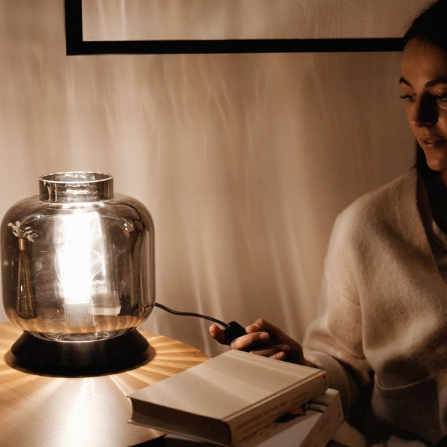 Lampe à poser Velo en verre