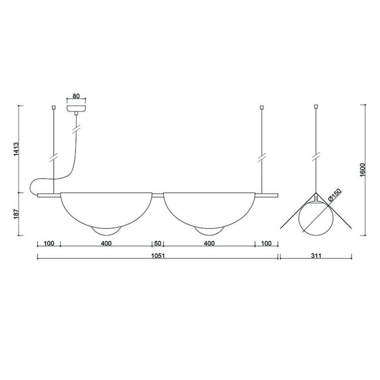 Suspension luminaire SALLO B
