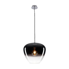 Suspension Pantilo chromée, verre