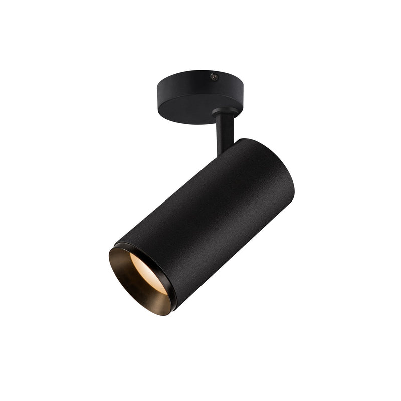 Spot Numinos noir, orientable, L 21,3 cm