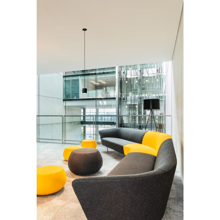 Suspension Oculus noire, verre