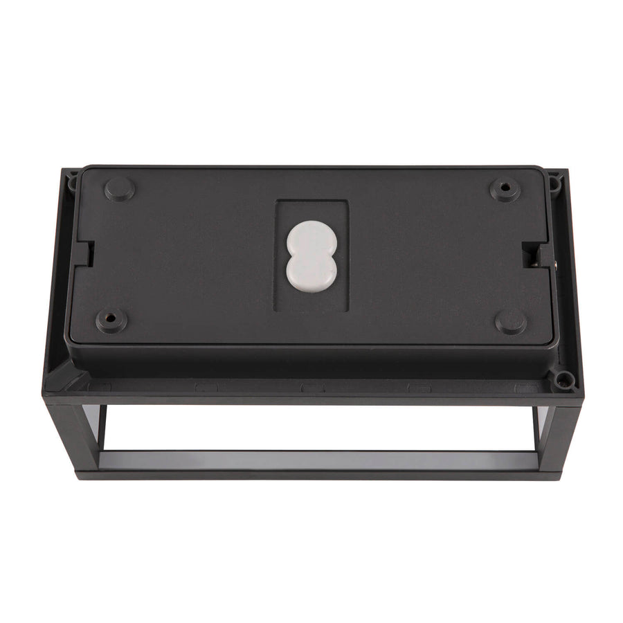 Vue arrière montrant la platine de fixation et le passe-câble central.