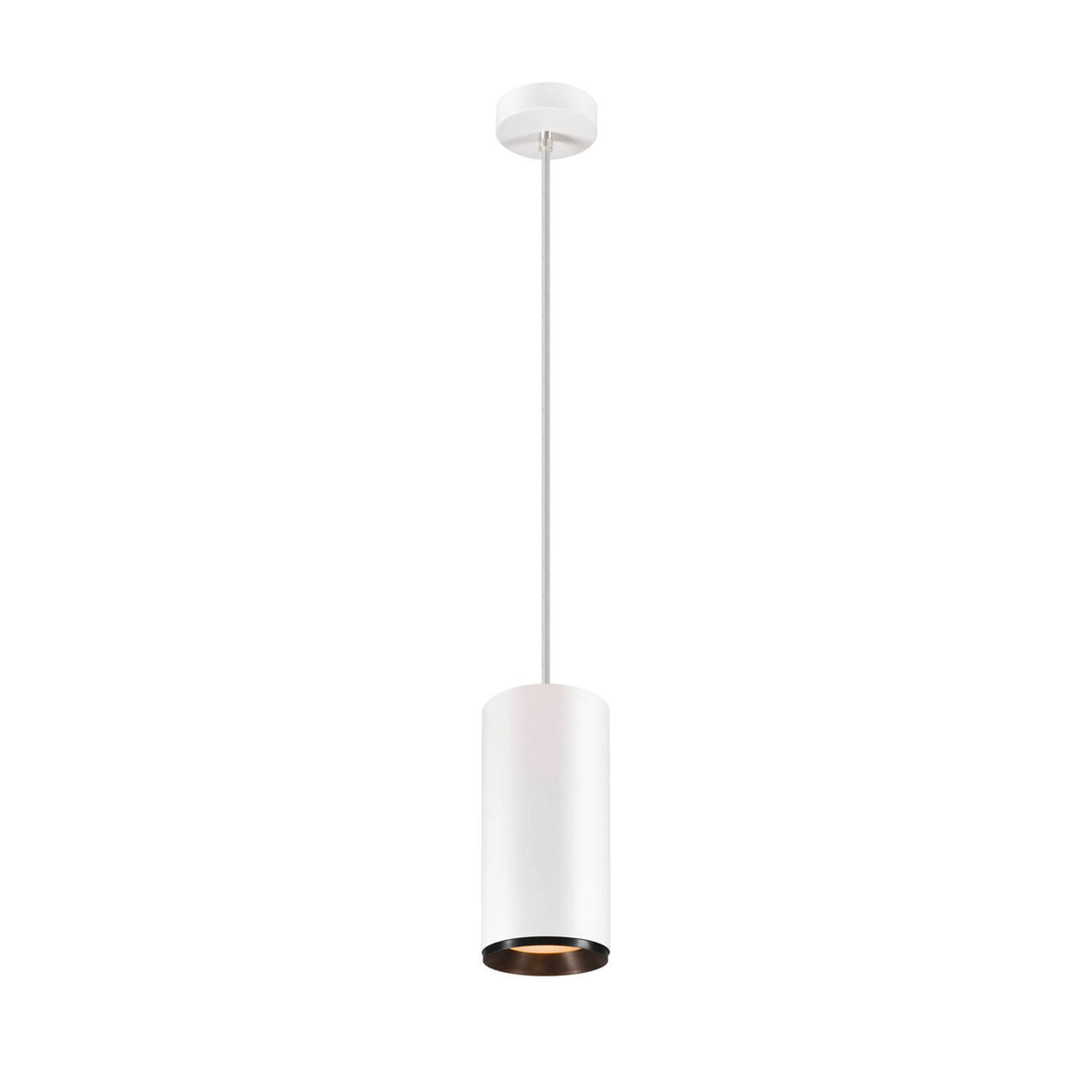 Suspension Numinos blanche et noire, H 25,8 cm