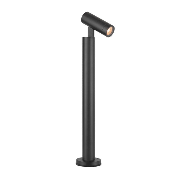Lampadaire extérieur S-Tube noir, H 77 cm