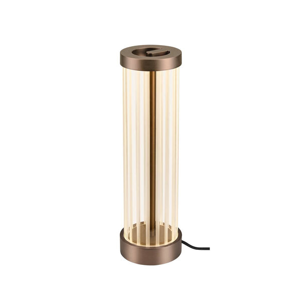 Lampe à poser Quimera cuivrée, verre