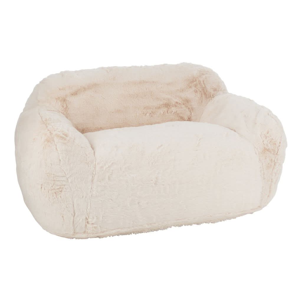 Sofa Crème Polyester Grand - Designix
