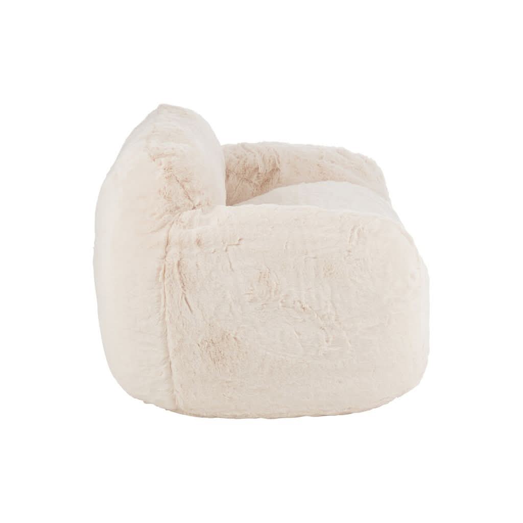 Sofa Crème Polyester Grand - Designix