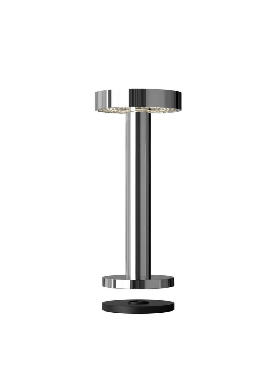 Lampe à poser sans fil Boro chromée