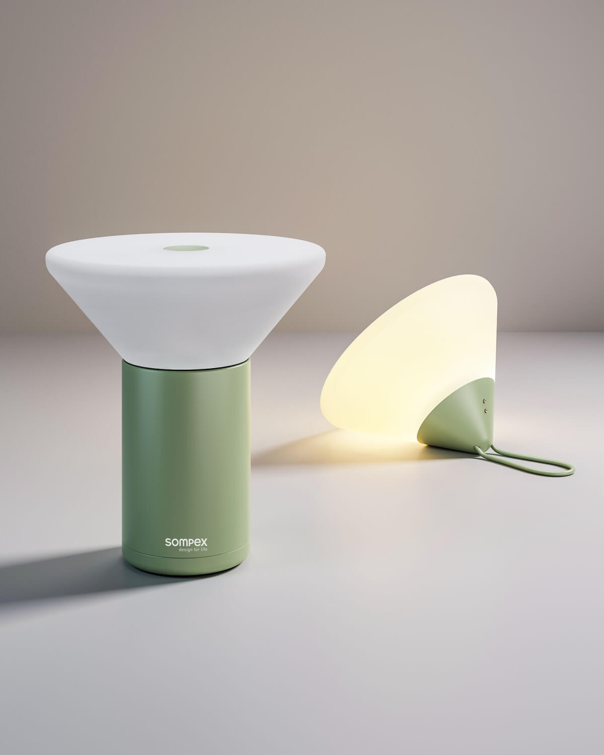 Lampe extérieure Mikono vert olive