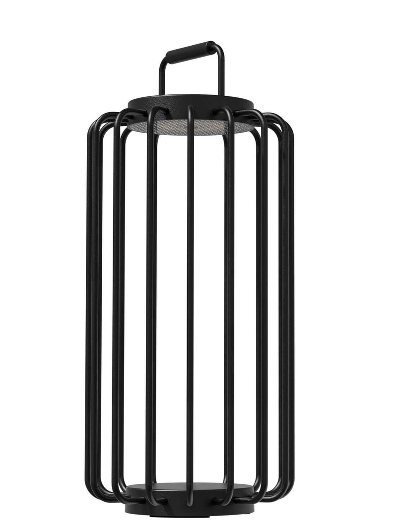 Lampe à poser sans fil Bangkok noire, H 50 cm