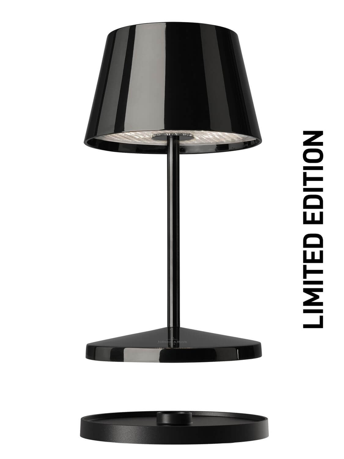 Lampe à poser sans fil Seoul 2.0 noire et chromée