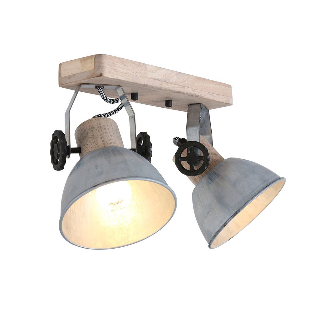 Spot Industriel 2 Lumières Pivotant | Haro - Designix Suspension Luminaire