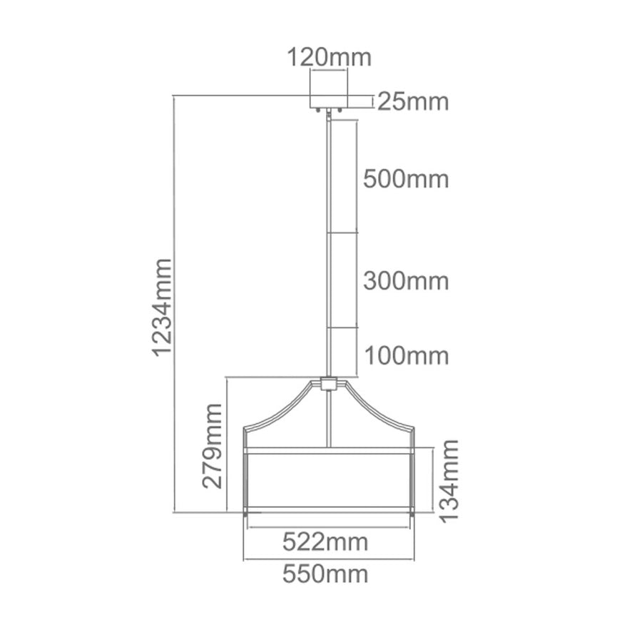 Suspension Stanza M, verre