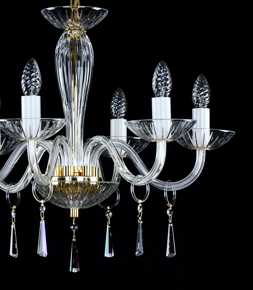 Lustre en verre transparent L148CE