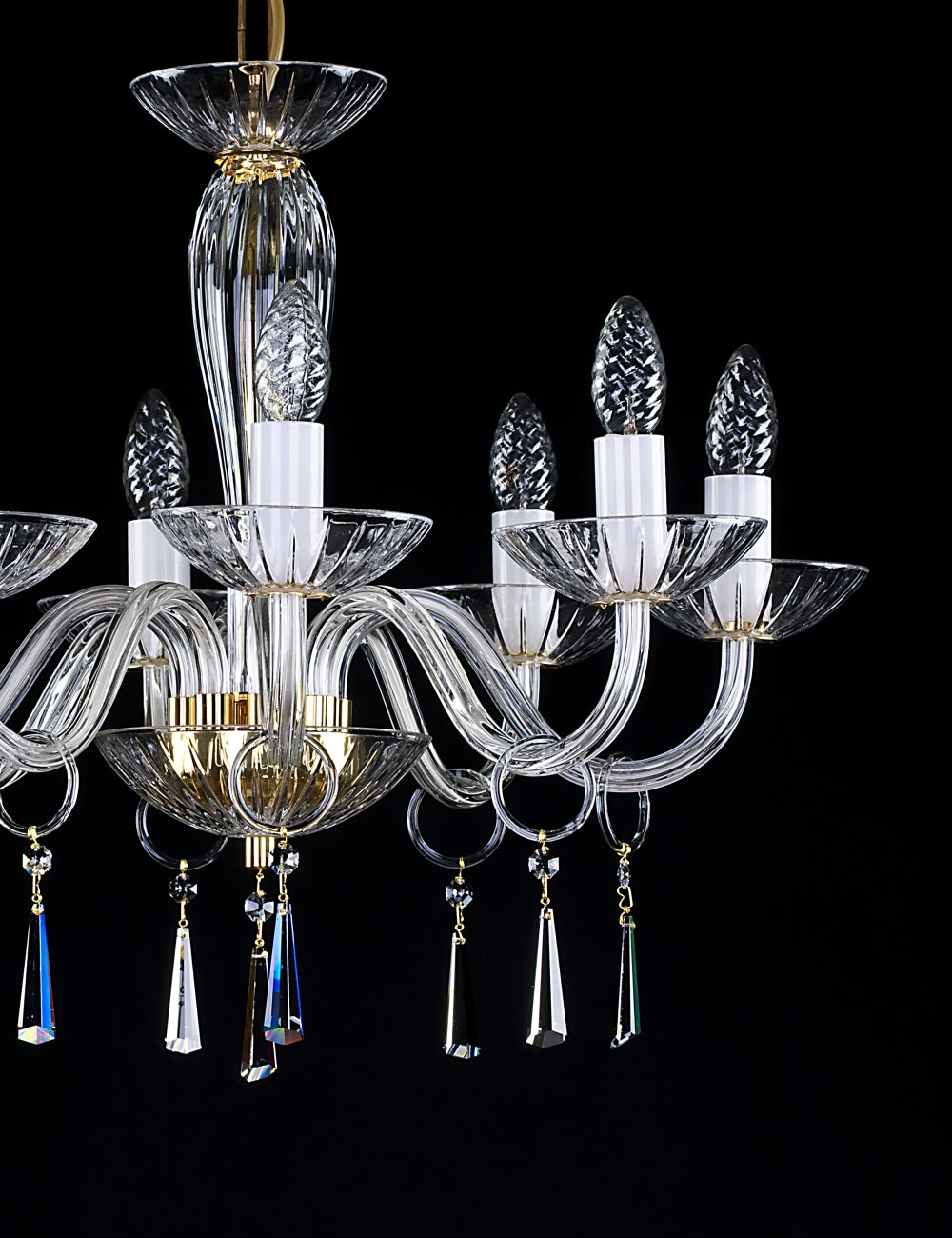 Lustre en verre transparent L146CE