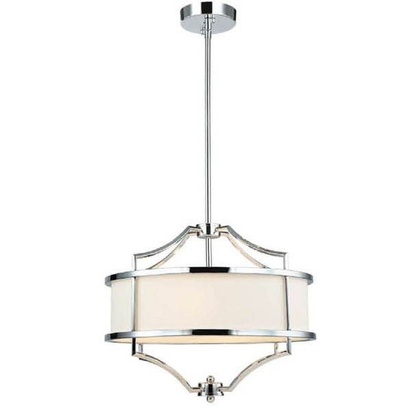 Suspension Stesso S, abat-jour tissu