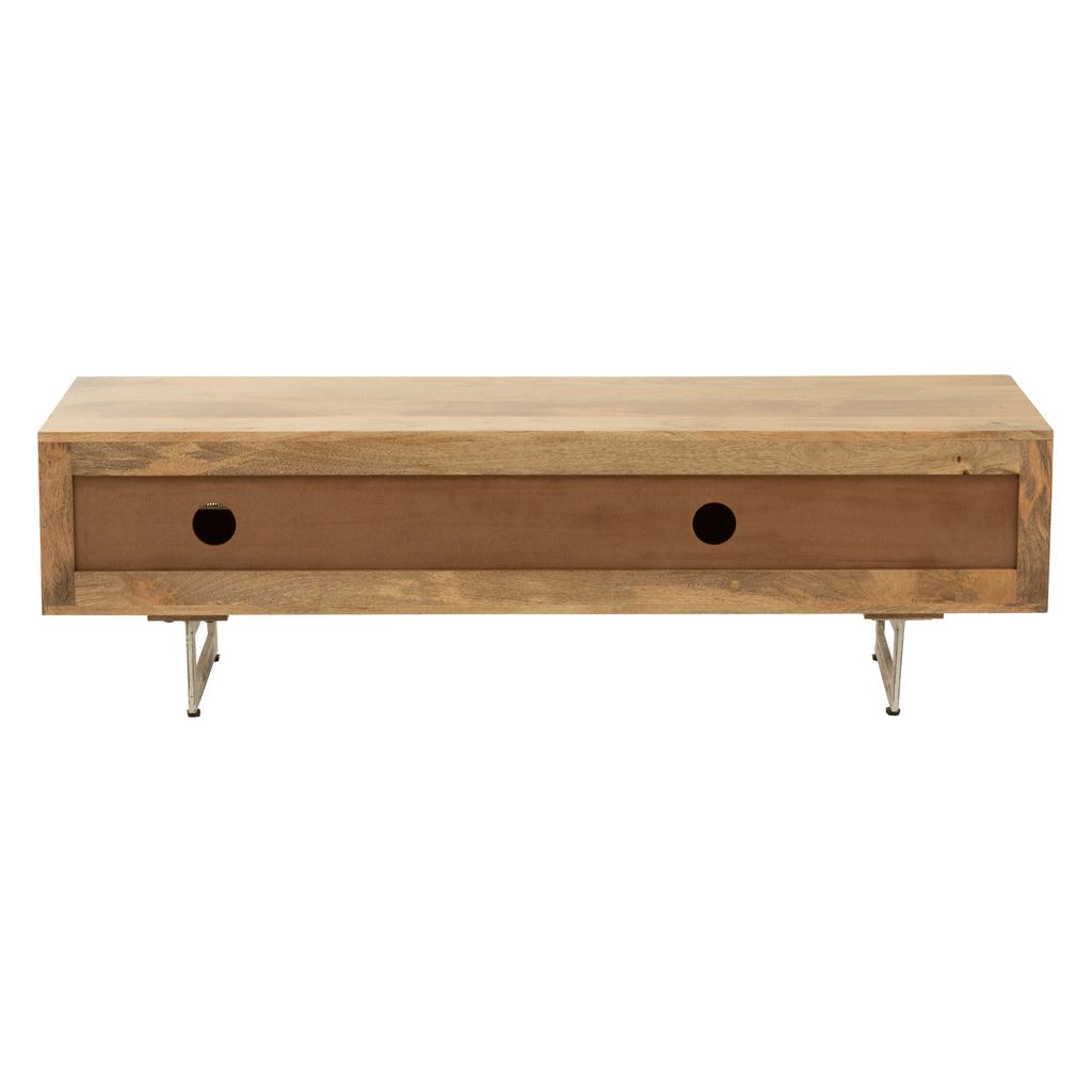 Support TV Bois Tressé Naturel - Designix