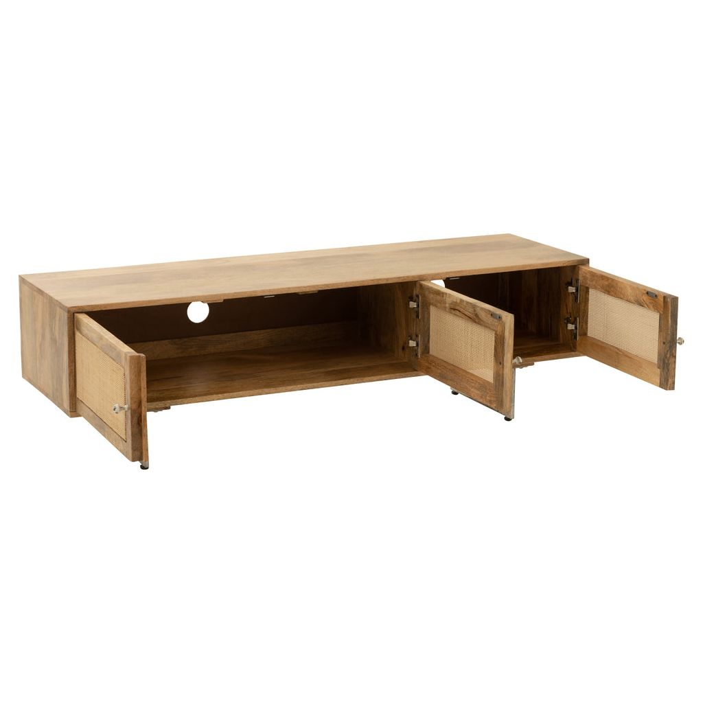Support TV Bois Tressé Naturel - Designix