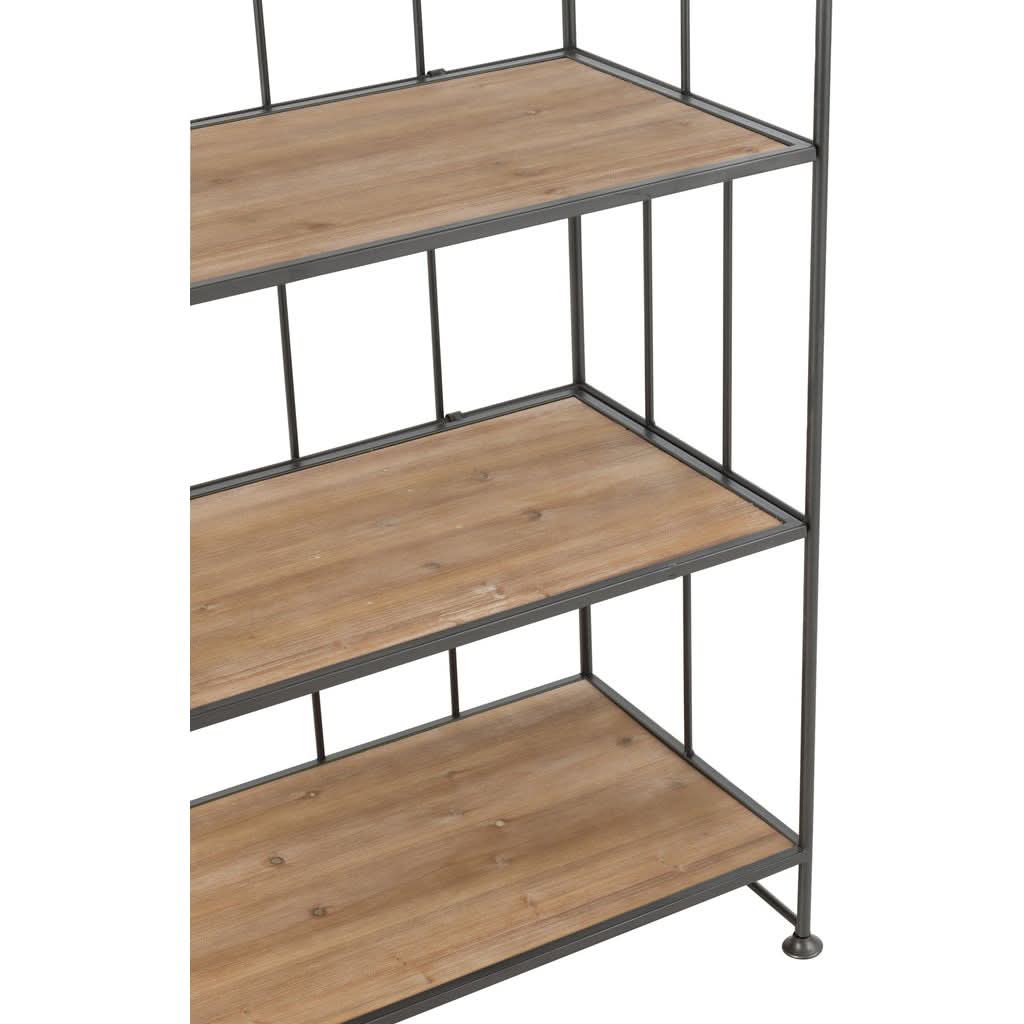 Supports Ronds Métal Bois Marron - Designix