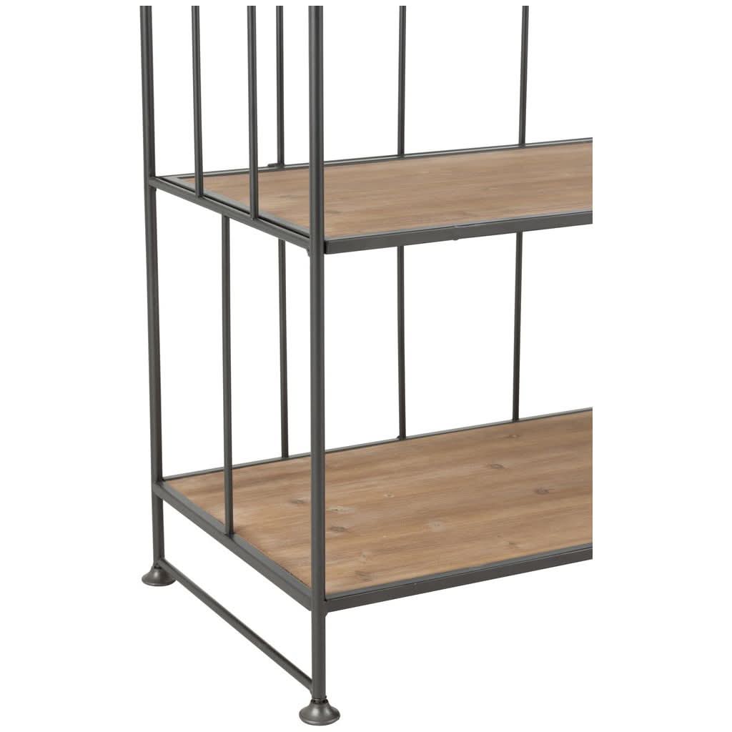 Supports Ronds Métal Bois Marron - Designix