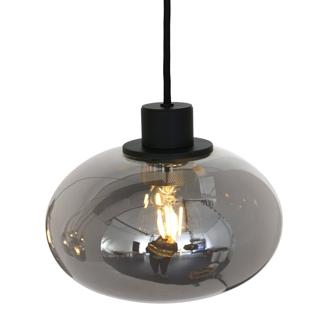 Suspension 8 Lumières Noir | Naro - Designix Lustre