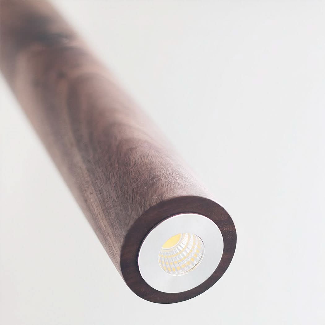 Suspension bois de noyer à design moderne | Designix - - https://designix.fr