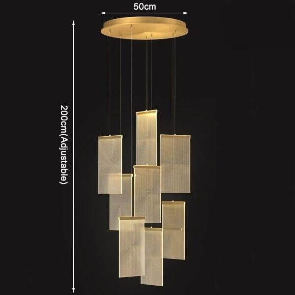 Suspension Escalier Design | Danse Éclairée