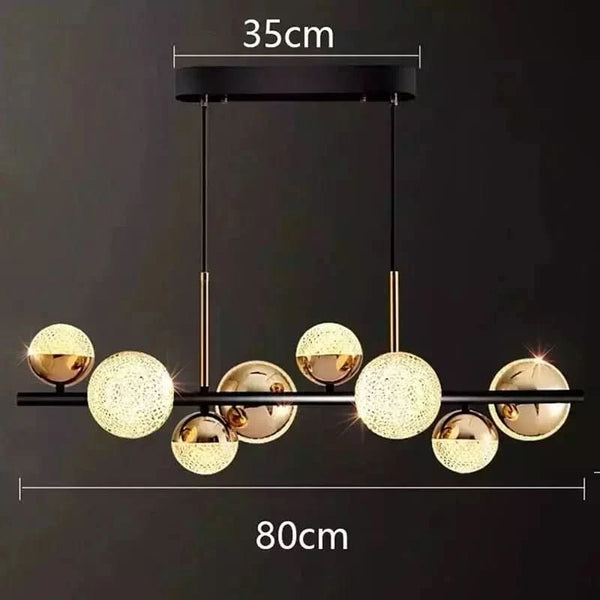 Suspension Ilôt Cuisine Boule Design | Éclat Moderne