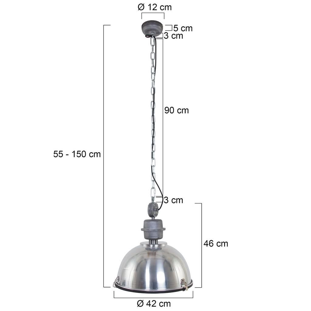 Suspension Industrielle Acier | Bikkel - Designix Suspension Luminaire