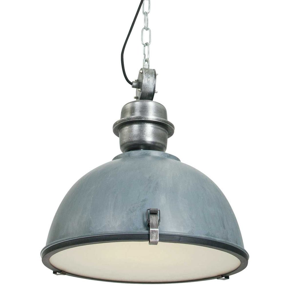 Suspension Industrielle Grise | Jory - Designix Suspension Luminaire
