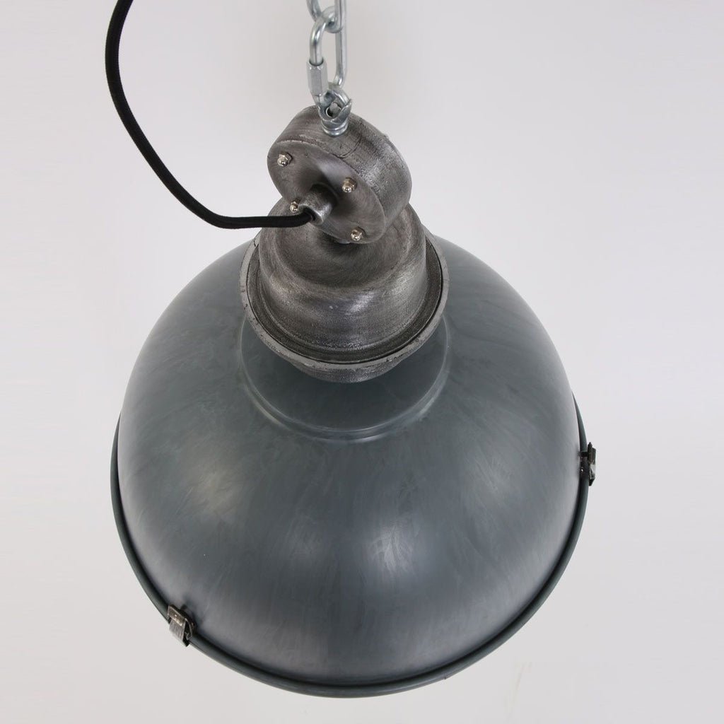Suspension Industrielle Grise | Jory - Designix Suspension Luminaire