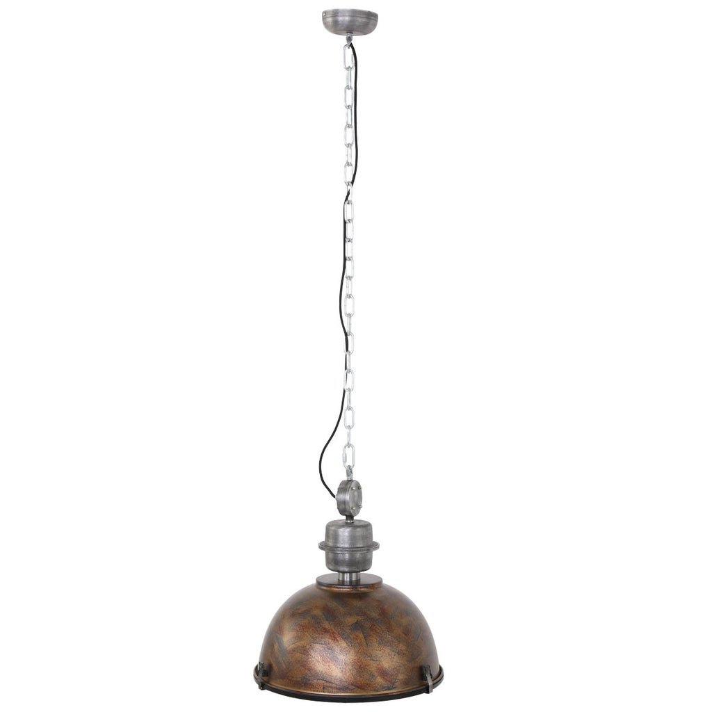 Suspension Industrielle Marron | Bikkel - Designix Suspension Luminaire