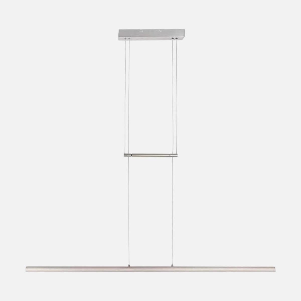 Suspension led cuisine barre acier linéaire 114,5 cm à variateur tactile – Designix.fr