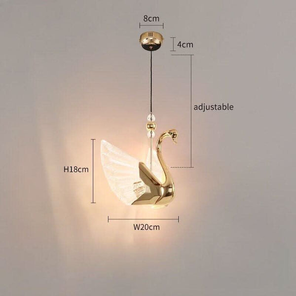 Suspension Luminaire Original Cygne | Rêve Étincelant