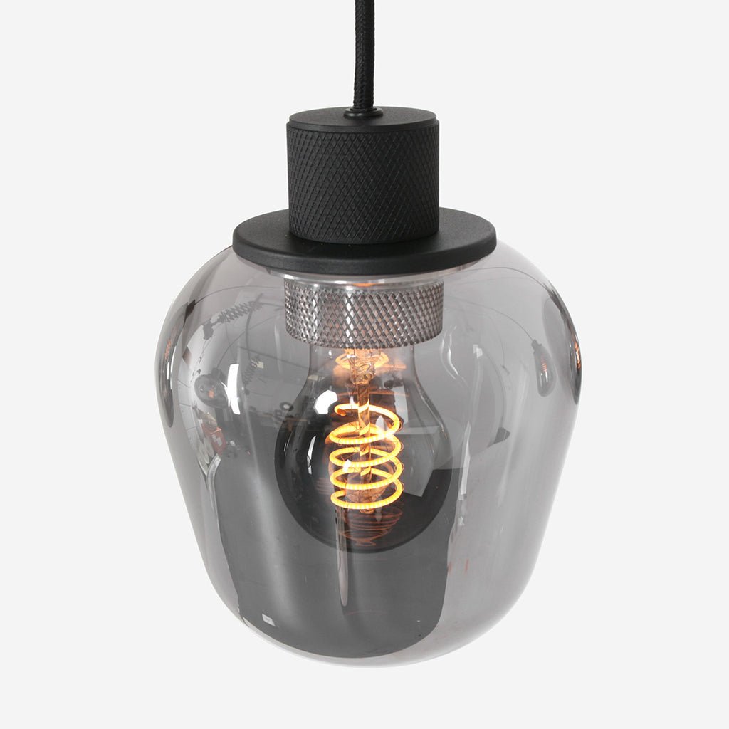 Suspension Noire Élégante 5 Lumières | Uory - Designix Suspension Luminaire
