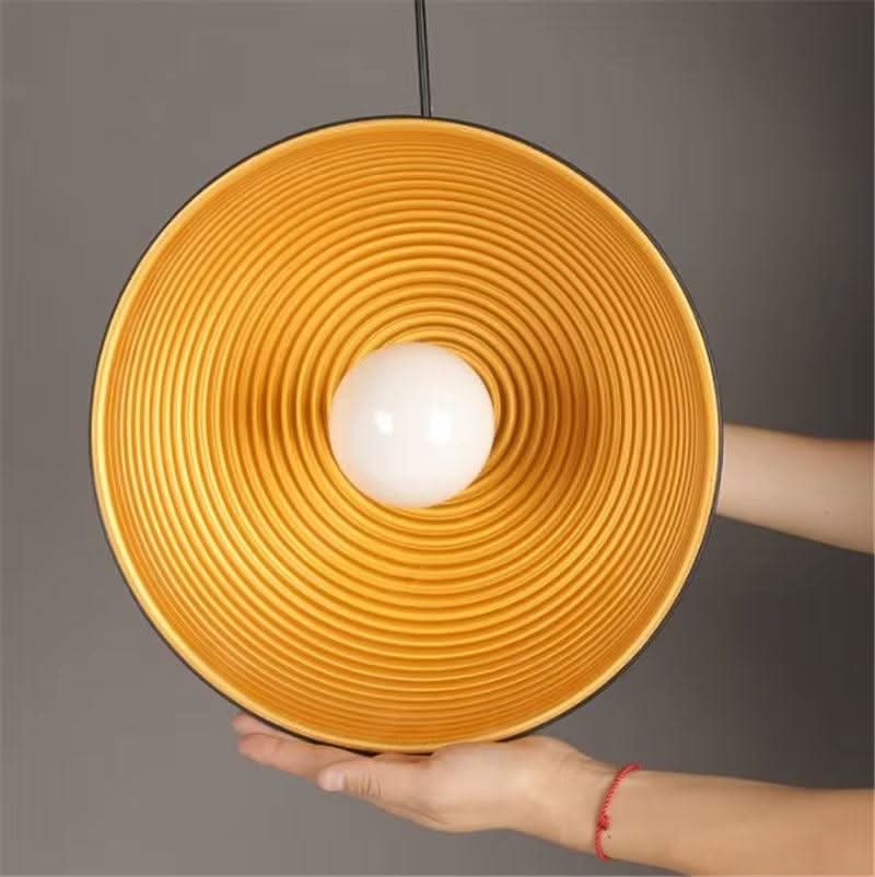 Suspension Rétro Aluminium Unique | Inox - Designix Suspension luminaire Diamètre 30cm