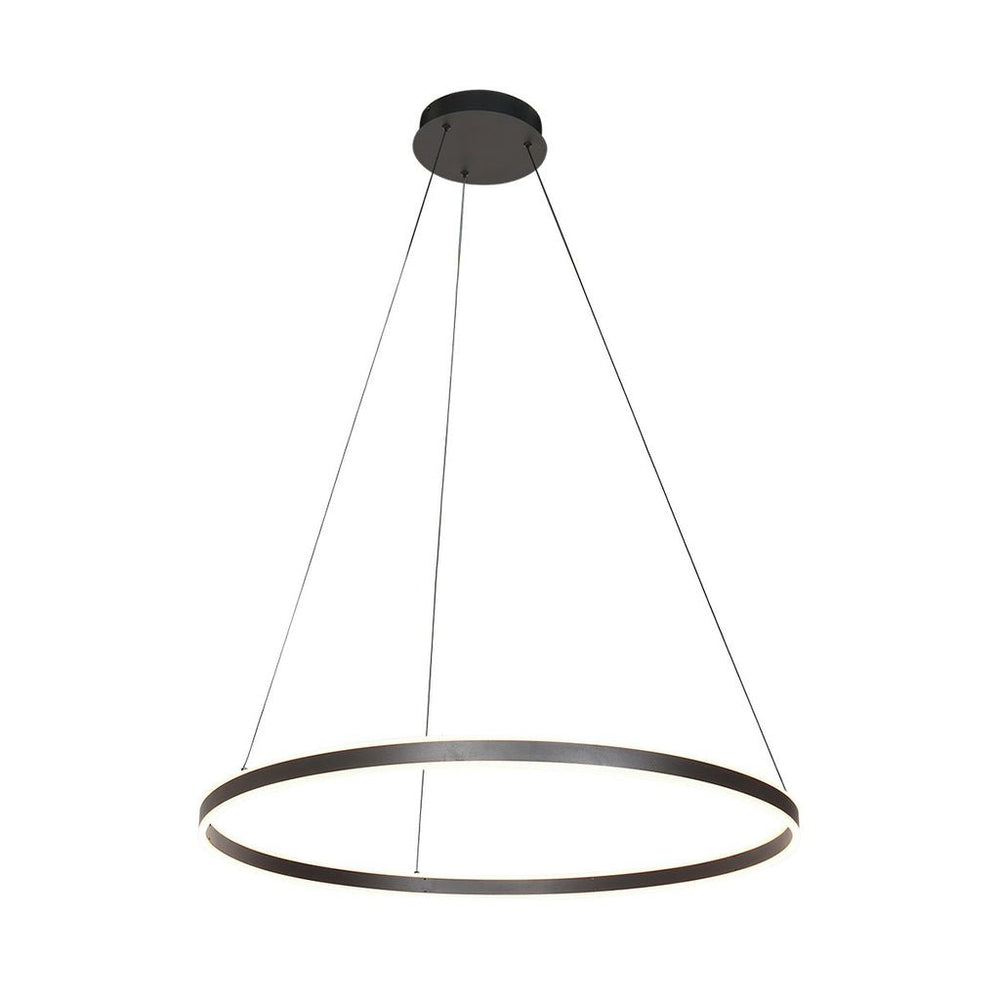 Suspension Ringlux Noire 80cm | Garo - Designix Suspension Luminaire