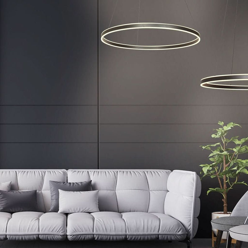 Suspension Ringlux Noire 80cm | Garo