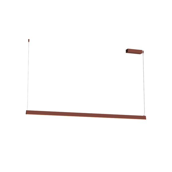 Suspension ZAMBELIS 152cm 32W Dimmable DESIGN Rouge Brique Sable 2557