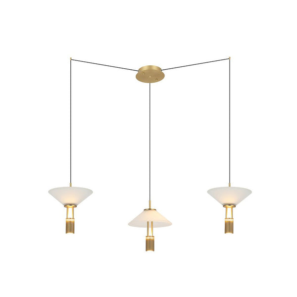 Suspension ZAMBELIS 28W Dimmable DESIGN Or Mat 23201