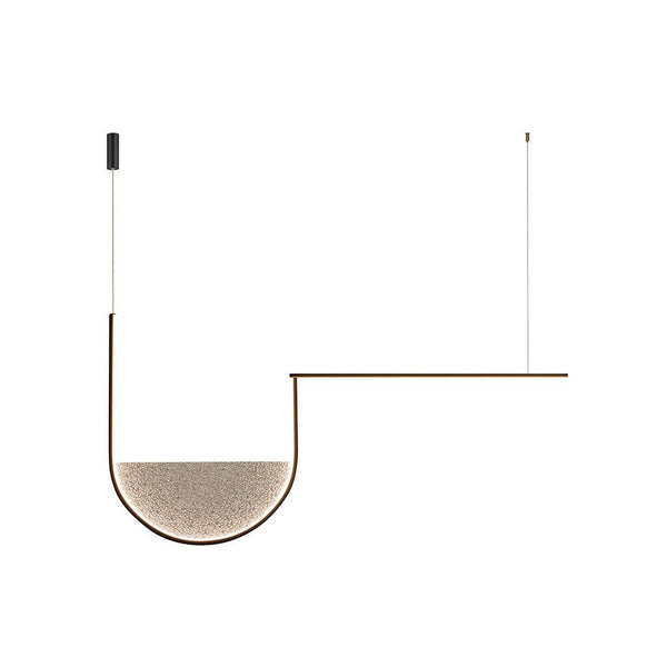 Suspension ZAMBELIS 35W Dimmable DESIGN Noir Mat et Gris 23170