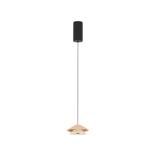 Suspension ZAMBELIS D130 9W DESIGN Beige et Blanc Huitre 25346