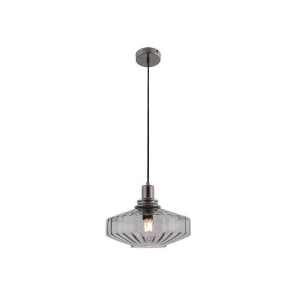 Suspension ZAMBELIS D280 E27 DESIGN Gris fonce Sans Source 23012