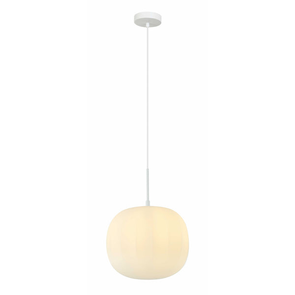 Suspension ZAMBELIS D300 E27 DESIGN Blanc Mat Sans Source 20125
