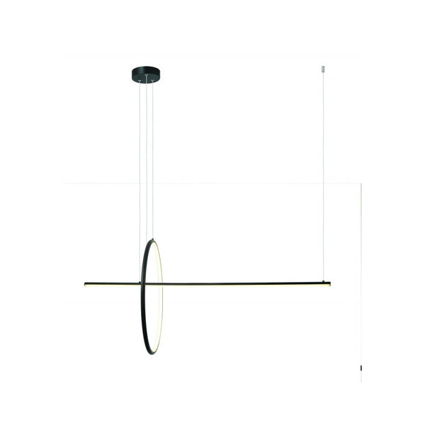 Suspension ZAMBELIS D555 41W Dimmable DESIGN Noir Mat 20128