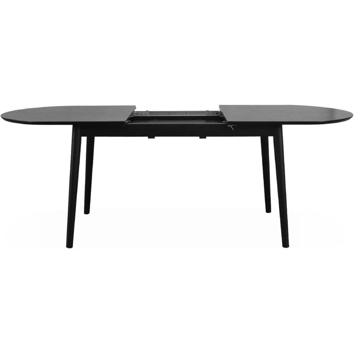 Table à Manger Extensible Noire | Éden - Designix Table à Manger