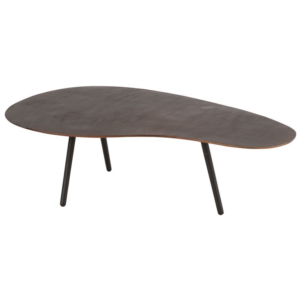 Table Basse Aluminium Fer Marron Grand - Designix